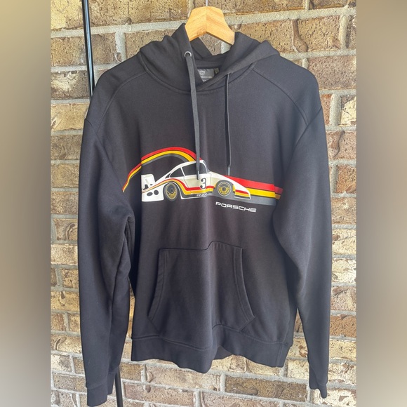 Porsche ANDIAL Logo 935-L Moby Dick Black Cotton Blend Unisex Sweatshirt Medium - Picture 3 of 16